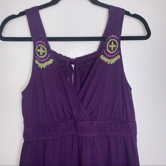 LIKE NEW! Athleta Yantra Surya Organic Embroidered Tank Top - Picture 3 of 12